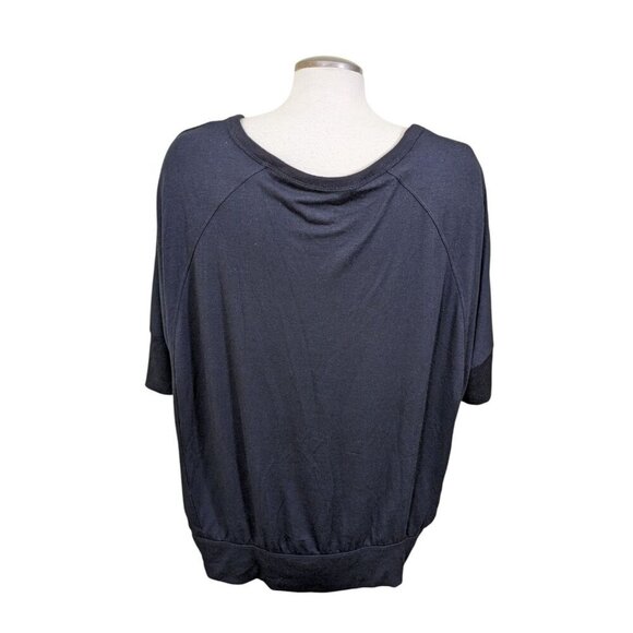 Lane Bryant Top Womens Plus 18/20 Black Sequin Front Short Sleeve Sparkle Party - Picture 4 of 5